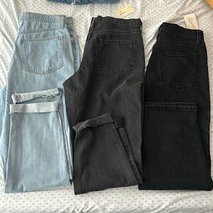 3 Jean Bundle - 2 Boyfriend Fit, 1 Straight Fit - NEW WITH TAGS